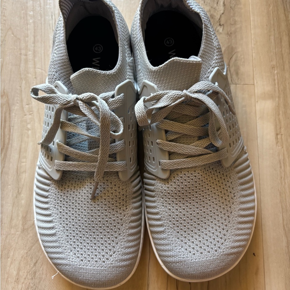 Gray Knit Sneakers